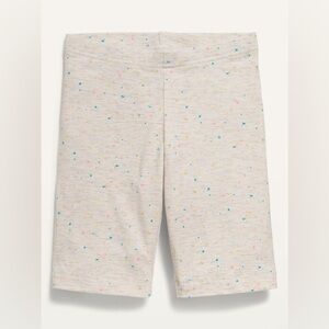 NWOT Old Navy Kids Beige Biker Shorts with Colorful Dots Small 6-7